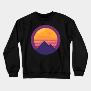 Miami Retro Pyramid - Retrowave Crewneck Sweatshirt